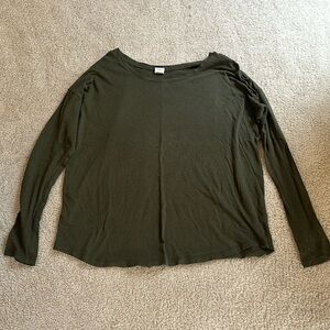Green long sleeve. Says sleepwear on the tag but super cute for fall time!